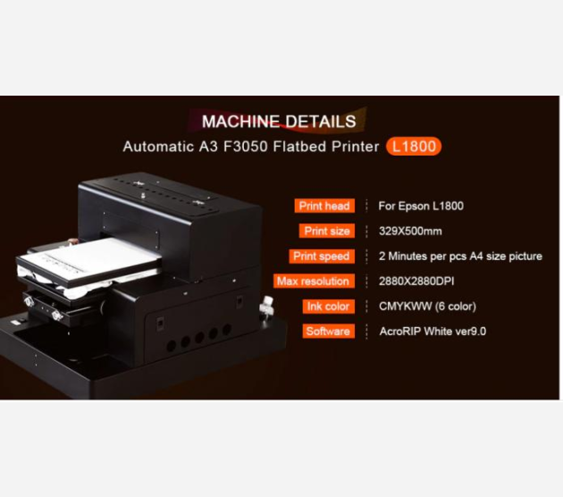 Digital Printing A3 flatbed printer